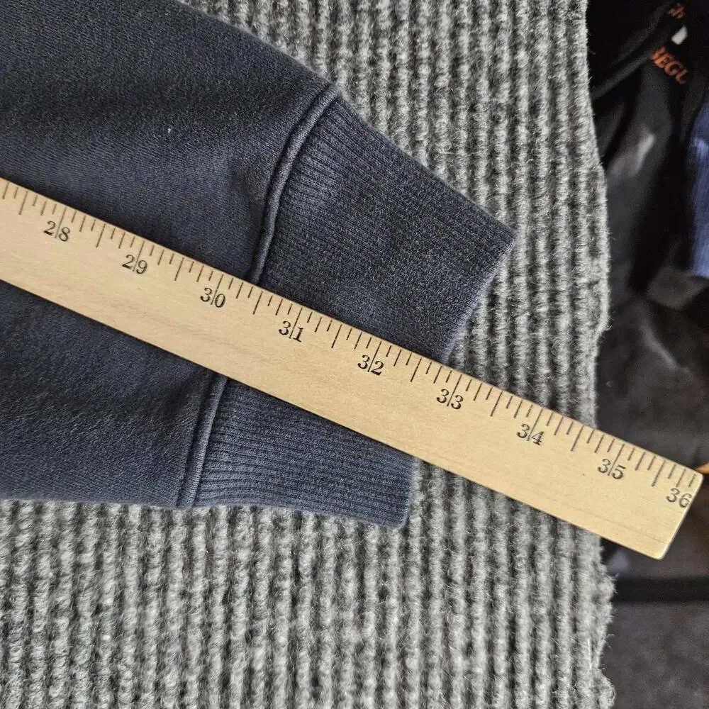 Cabelas Sweatshirt Mens 3XL Gray Quarter Zip Mock Fleece Pullover Embroidered - Picture 10 of 12